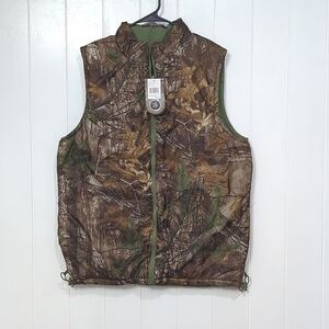 ⭐NWT Realtree Reversible Zip Puffer Vest